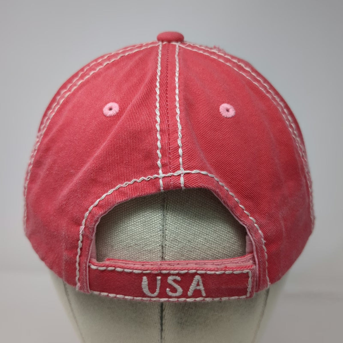 KBETHOS Baseball Cap Pink One Size God Bless America USA Cotton Frayed Edge Hat