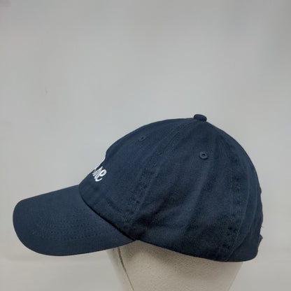 ID.me Slideback Hat Blue One Size Embroidered Adjustable Solid 6 Panel