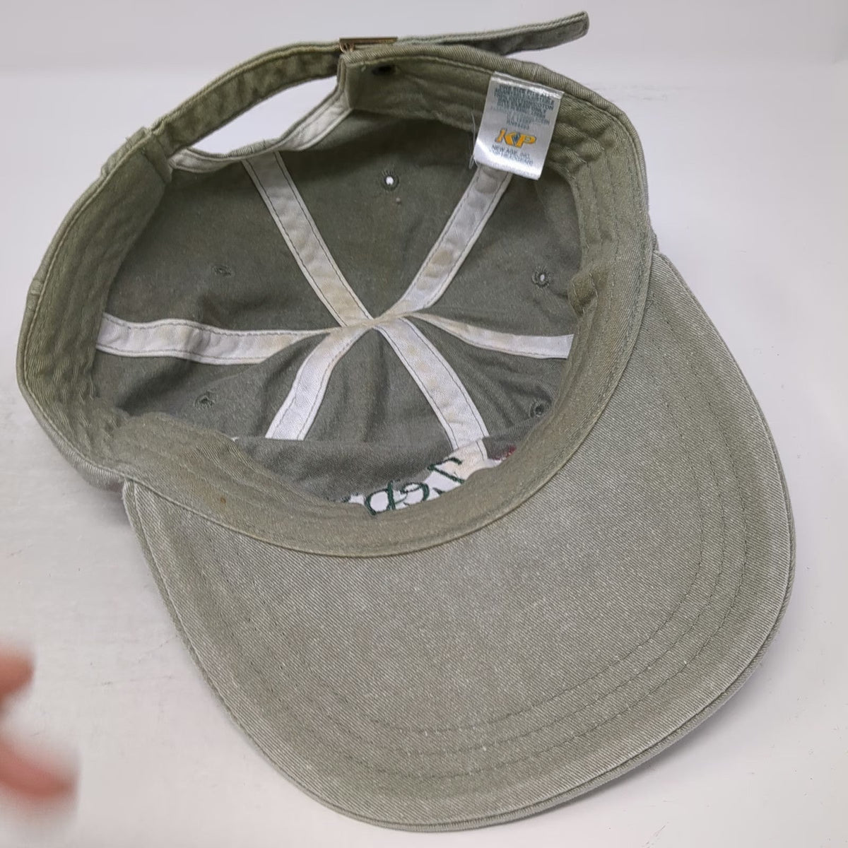 KNP Headgear Zeb's General Store Baseball Cap Green One Size Slideback Leaf Hat