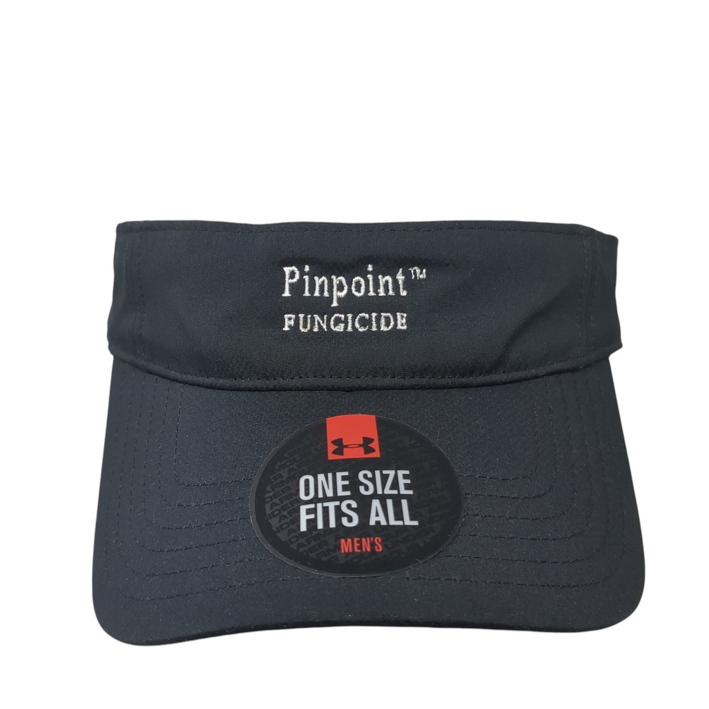Pinpoint Fungicide Sun Visor Hat Black One Size Adjustable Strap Under Armour