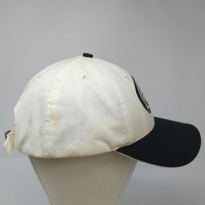 Baseball Cap White Black One Size FBS Home of FBI Joist Made in USA Slideback