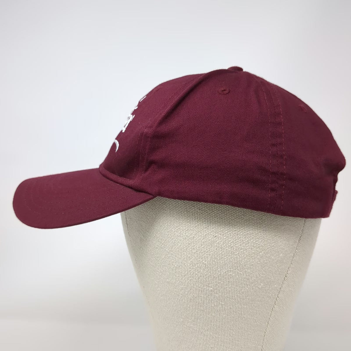 OTTO Sabra Logo Red White Baseball Cap One Size Hat Strapback Cotton Embroidered