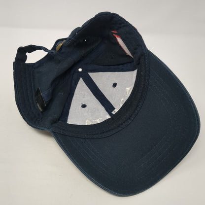 Delta Slideback Baseball Cap Blue One Size Adjustable Embroidered 6 Panel Cotton