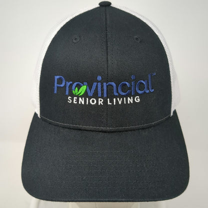 Richardson 115 Trucker Hat Black L Provincial Senior Living Mesh Snapback Brim