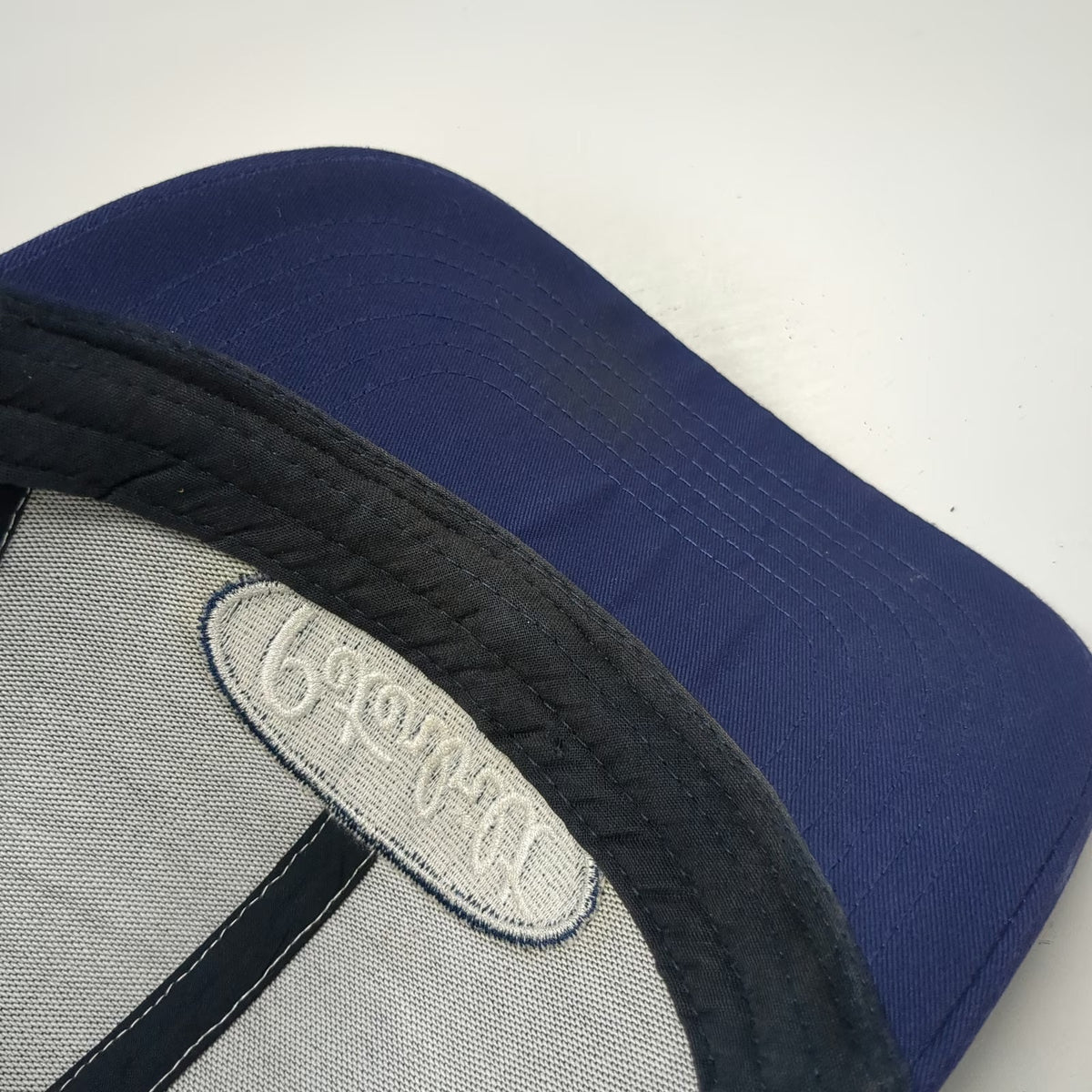 Peterbilt Baseball Cap Green Blue White One Size Mesh Snapback Hat Logo Patch