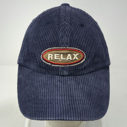 Tommy Bahama Baseball Cap Blue One Size Corduroy Silk Cotton Relax Slideback Hat