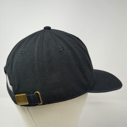 Known Supply Bird & Branch 5 Panel Hat Black One Size Organic Cotton Slideback