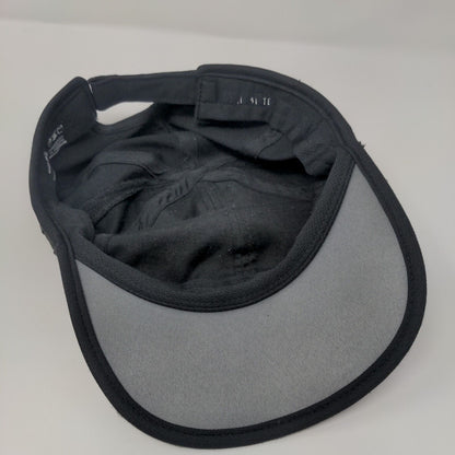 Adidas Climalite Strapback Hat Black One Size 3 Stripes Embroidered