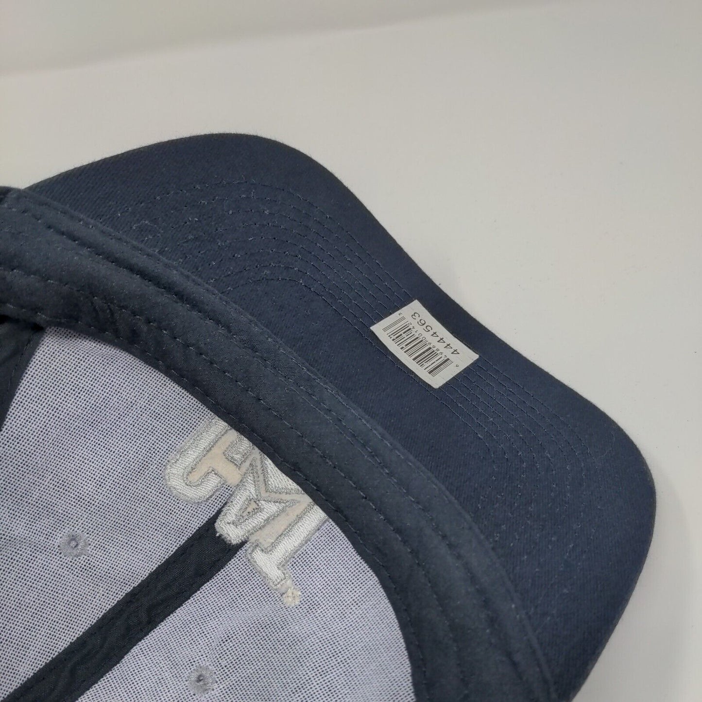 CAT Strapback Hat Blue One Size Adjustable Embroidered Logo 6 Panel
