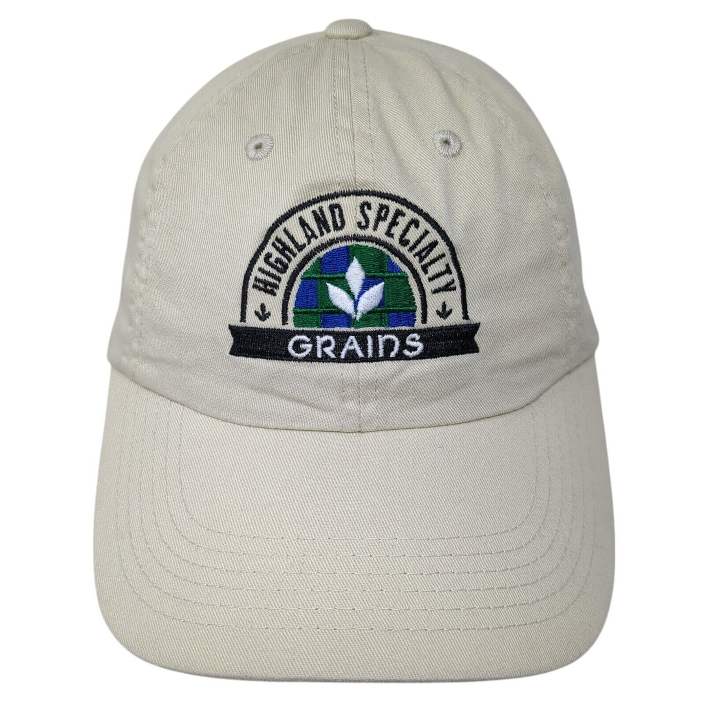 Highland Specialty Grains Slideback Hat Tan OS Adjustable Port Authority Cotton