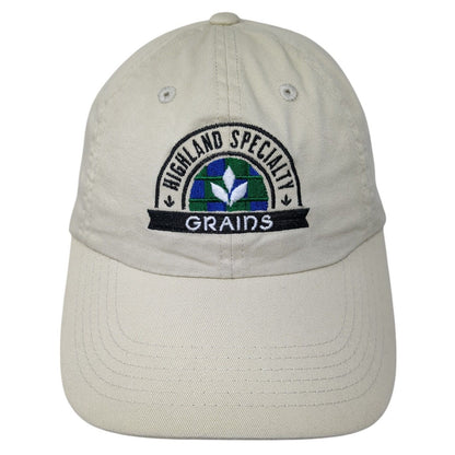 Highland Specialty Grains Slideback Hat Tan OS Adjustable Port Authority Cotton