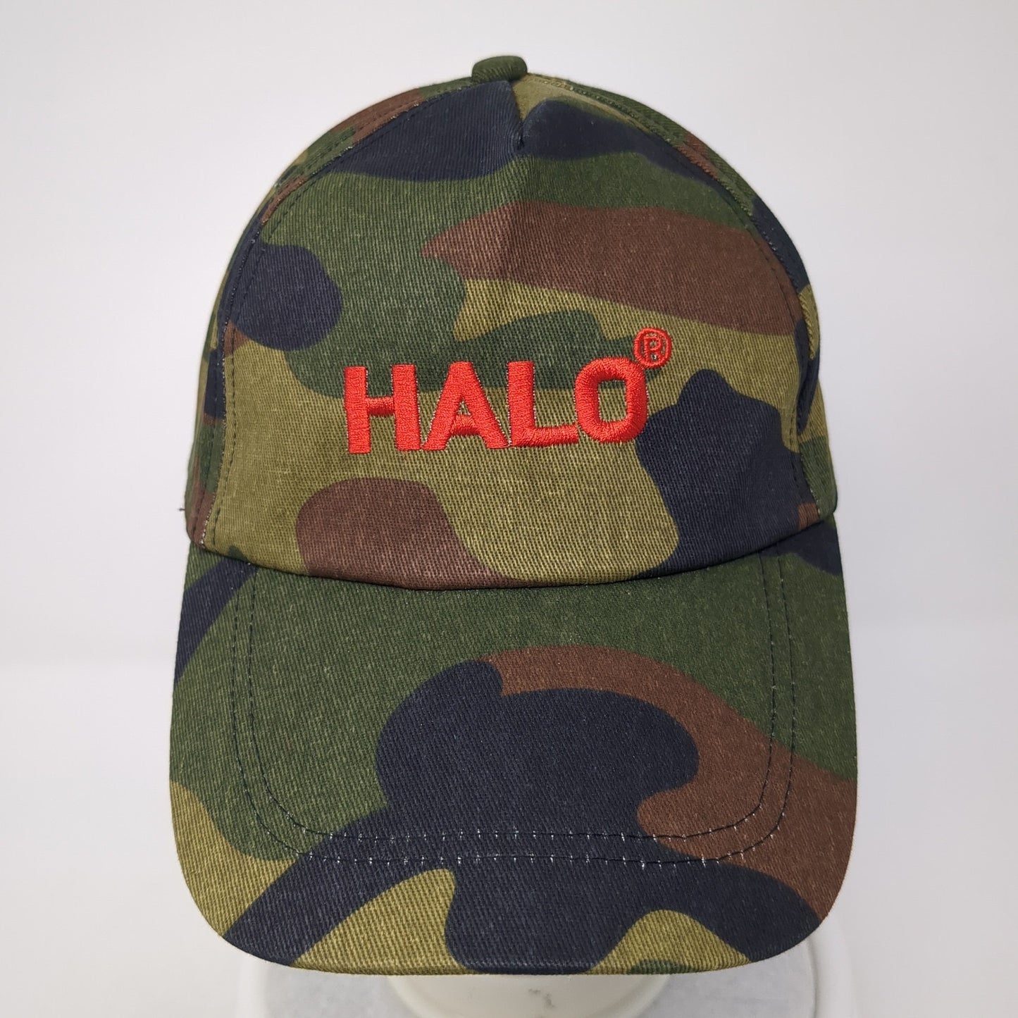 Halo Baseball Cap Multicolor One Size Adjustable Embroidered Camouflage 6 Panel