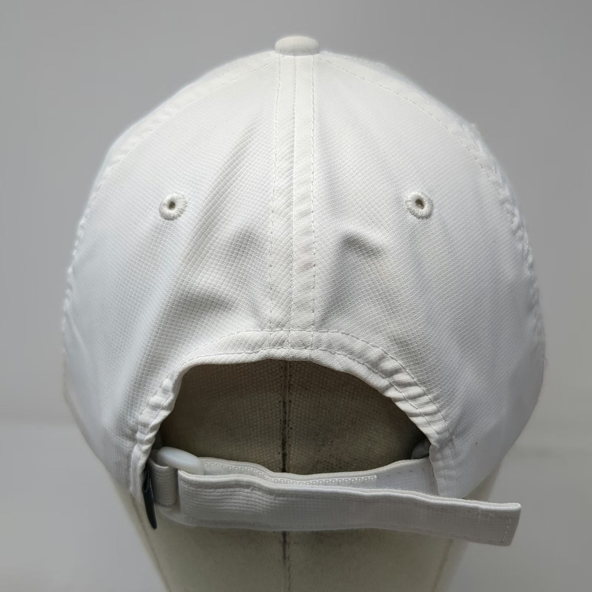 Imperial Baseball Cap White One Size AJGA Shield Logo Golf Strapback Patch Hat
