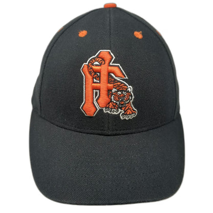 Team Star Classic Black Baseball Cap 7 1/2 Fitted Embroidered Tiger USA Hat
