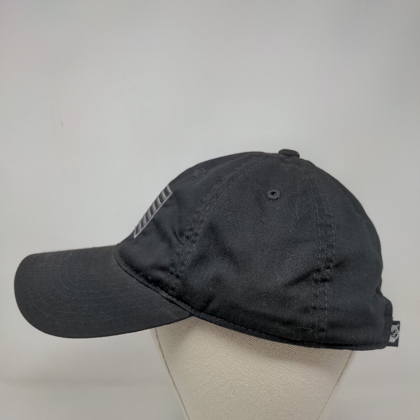 American Flag Slideback Hat Black One Size Embroidered Rapid Dominance