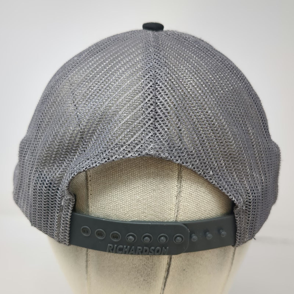 Richardson Trucker Hat Black Gray One Size Mesh Snapback Copper Brothel Brewery