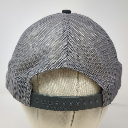 Richardson Trucker Hat Black Gray One Size Mesh Snapback Copper Brothel Brewery