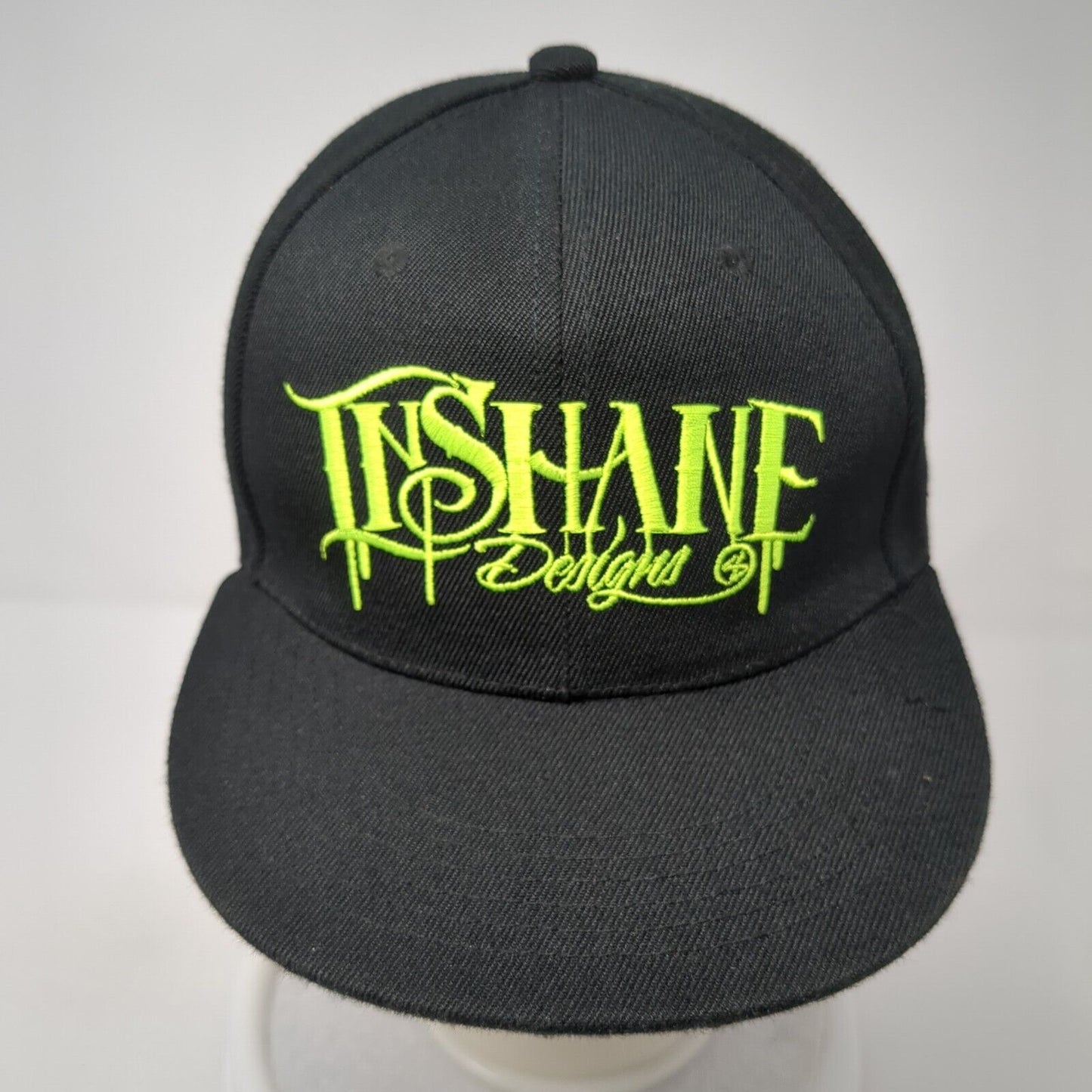 InShane Designs Snapback Hat Black One Size Adjustable Embroidered