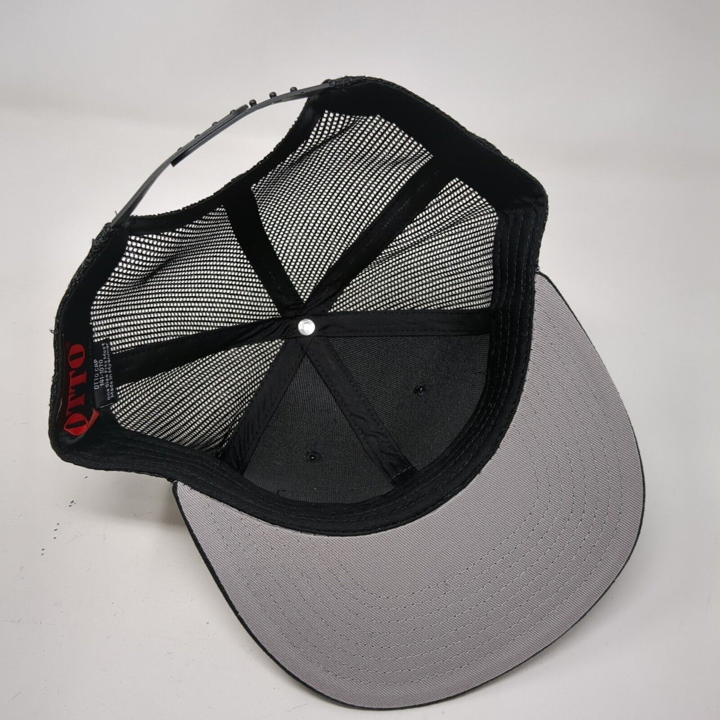 Advanced Heating & Cooling Snapback Trucker Hat Black OSFM Flat Bill