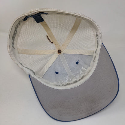 Good Times Dog Bar Fitted Mesh Back Trucker Hat Blue L/XL Colorblock