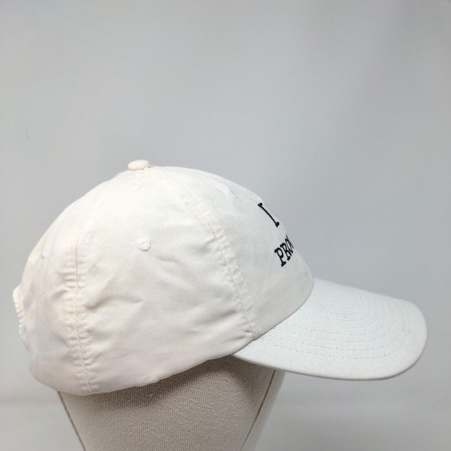 I Love Progreso Slideback Hat Cream One Size Adjustable Embroidered 6 Panel