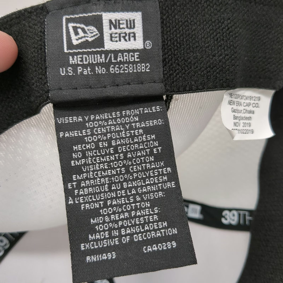 New Era Baseball Cap White L Bayer Mindful Matters Mesh Stretch Fit 39THIRTY Hat