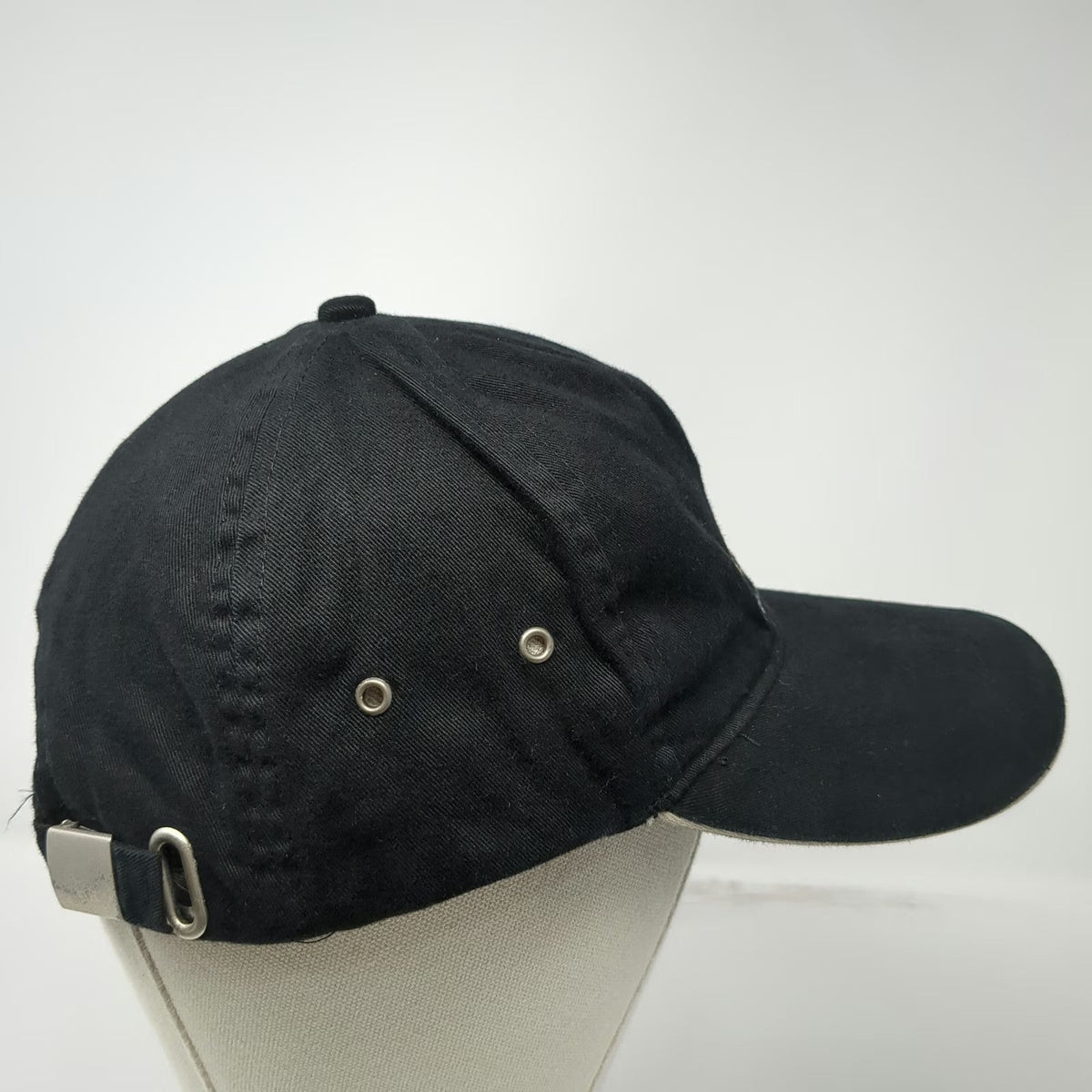 GSC LTD Baseball Cap Black One Size Wells Fargo Stagecoach Logo Slideback Hat