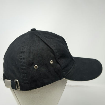 GSC LTD Baseball Cap Black One Size Wells Fargo Stagecoach Logo Slideback Hat
