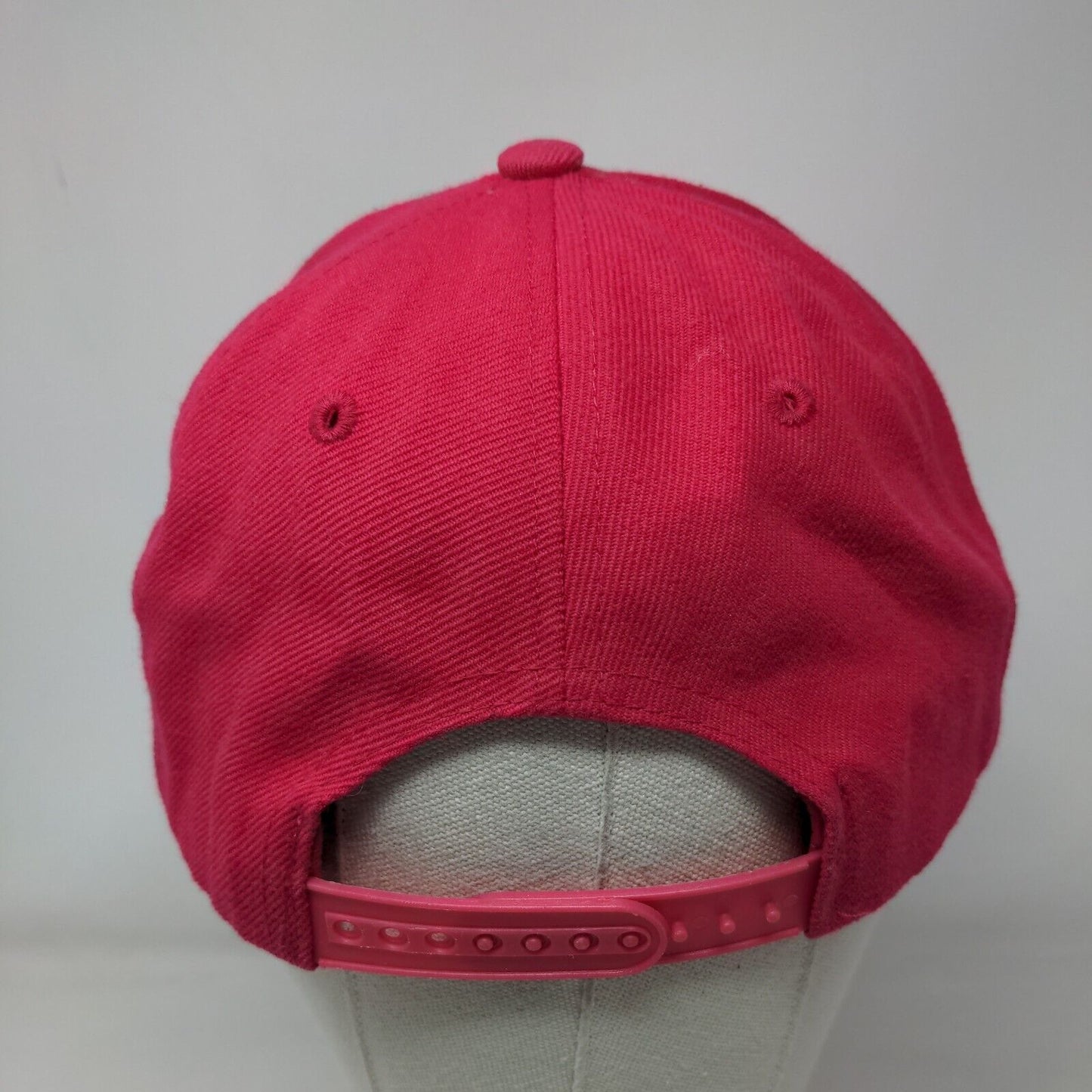 Premium Headwear Snapback Hat Pink One Size Solid 6 Panel Blank