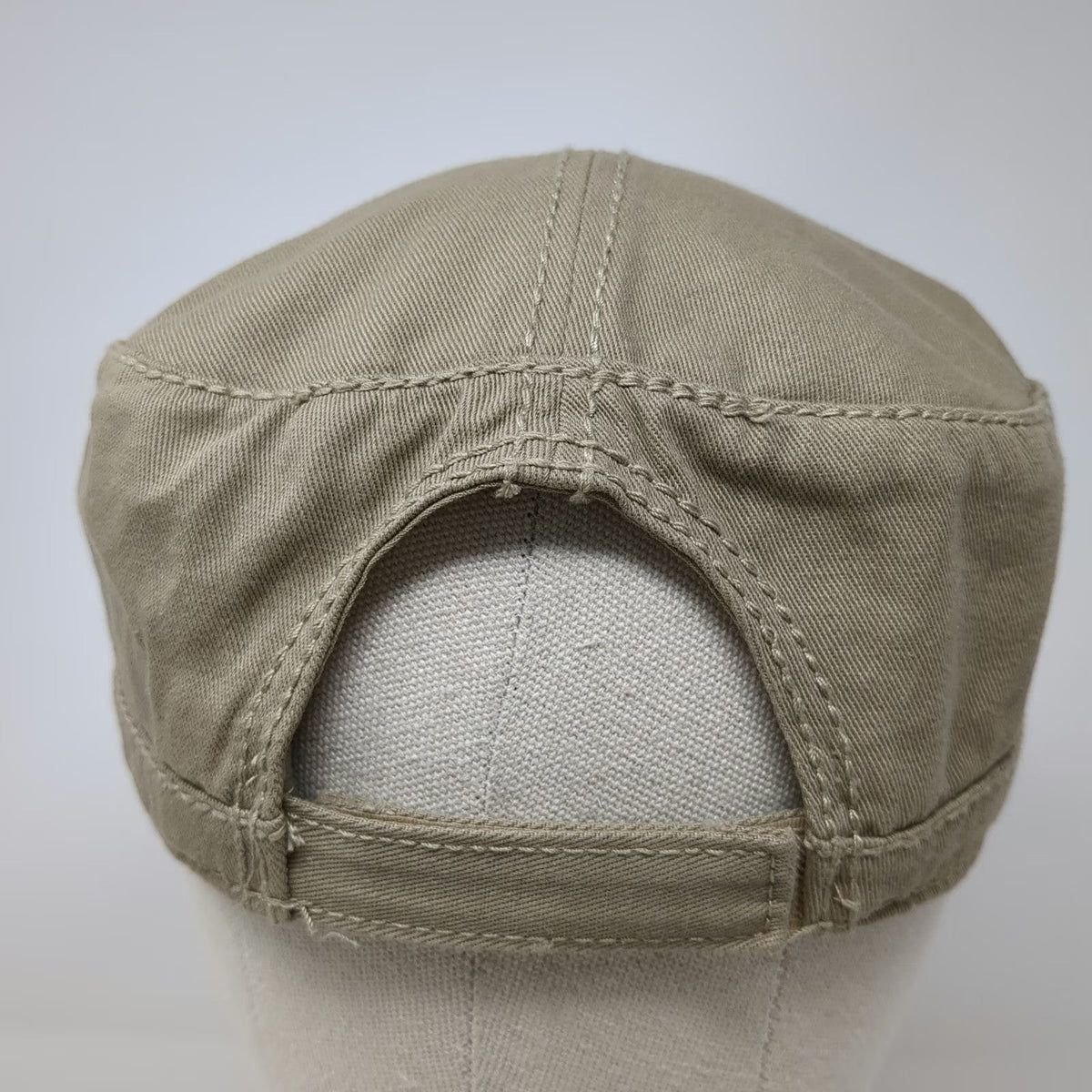 Union Resource Marketing Army Cap Beige One Size Hat 3m Logo Strapback Cotton