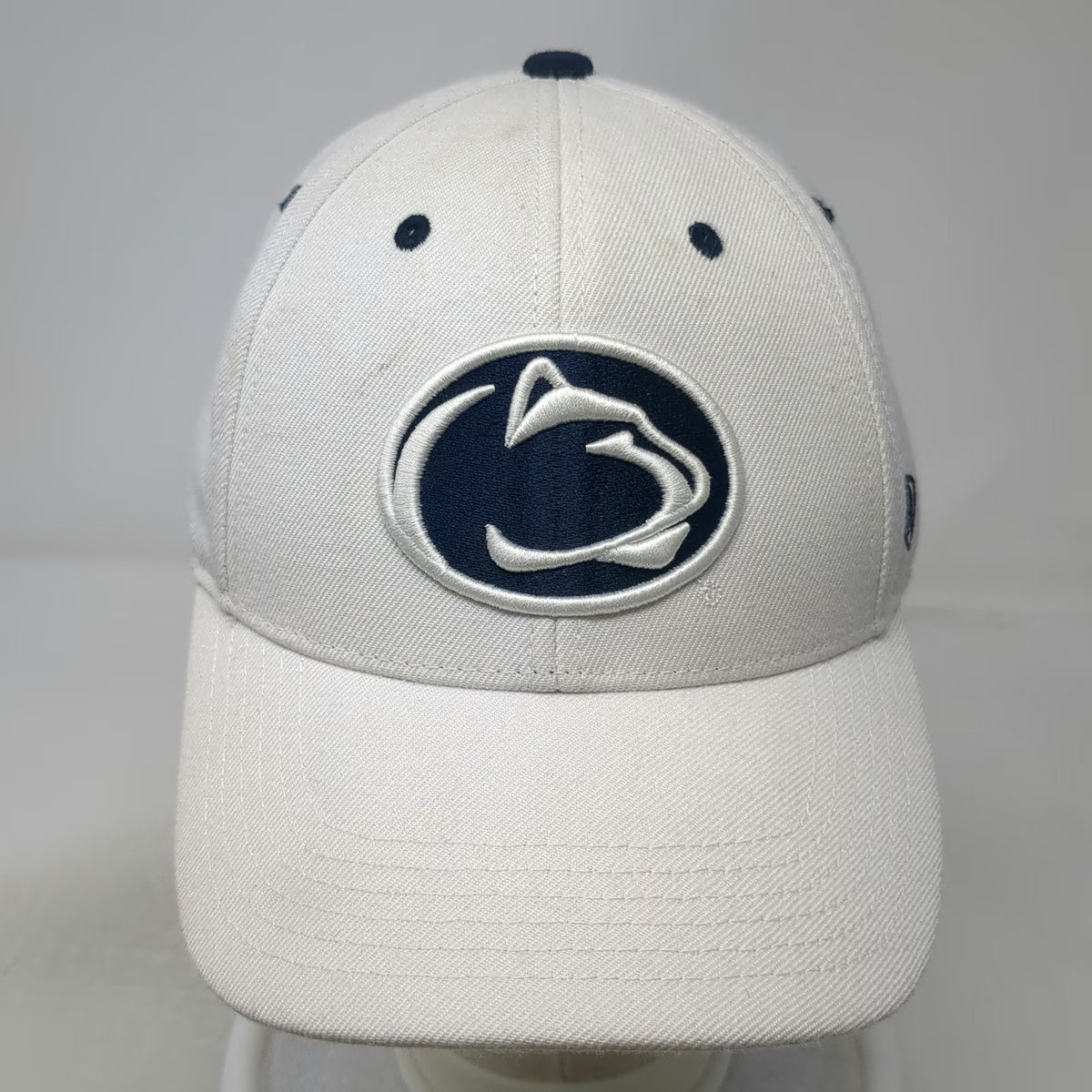Penn State Nittany Lions NCAA Top of the World Cap White Blue 7 3/8 Fitted Hat