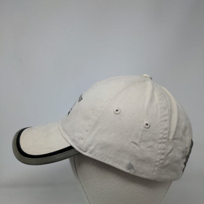 LK Roof Lighthouse Strapback Hat Tan OSFA Solid Vent Holes 6 Panel