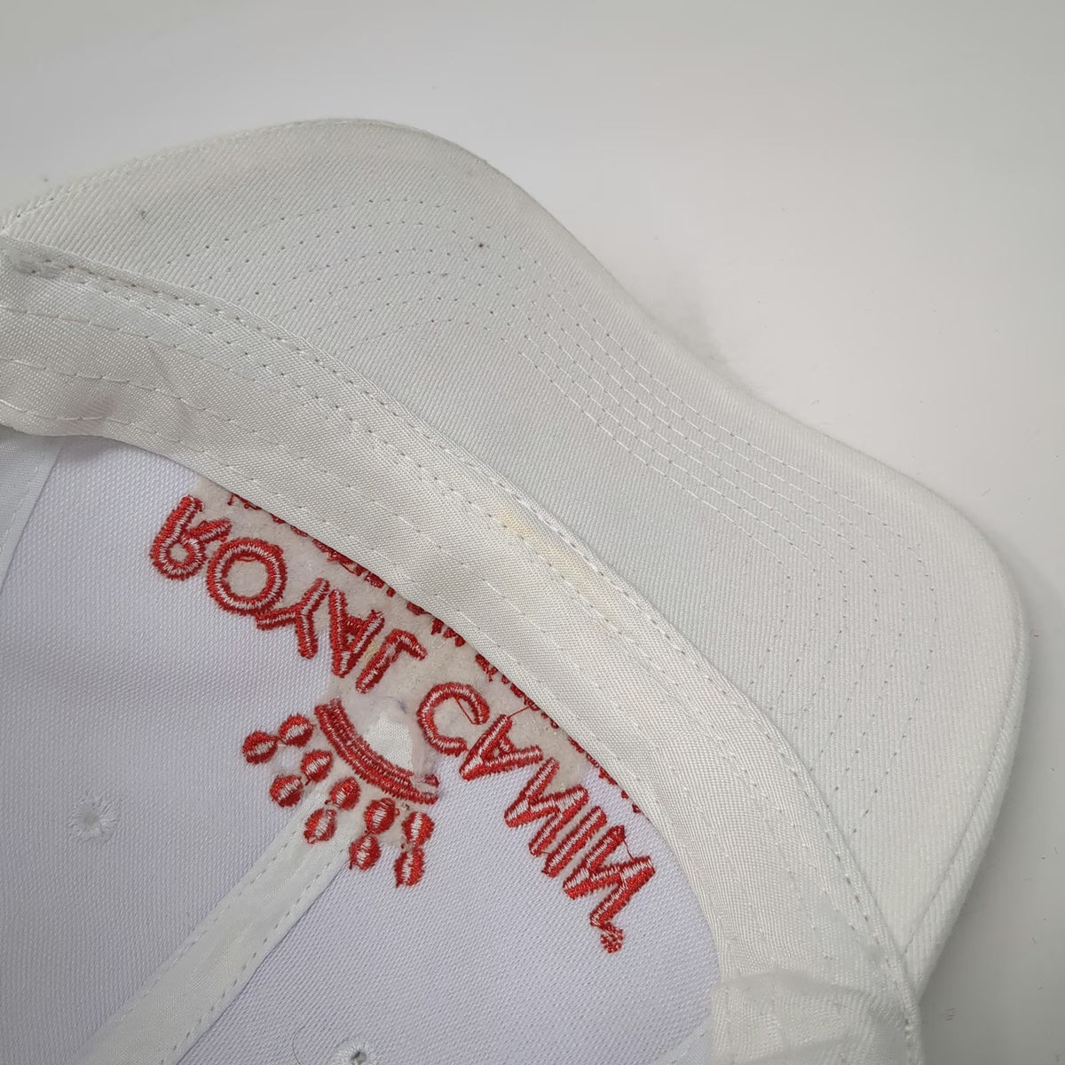 Royal Canin Baseball Cap White Red One Size Adjustable Embroidered Logo Hat