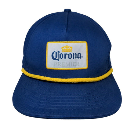 Corona Premier Patch Snapback Rope Hat Blue One Size Adjustable