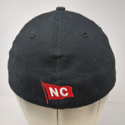 Caterpillar Baseball Cap Black One Size Flexfit Embroidered NC Flag Logo Hat