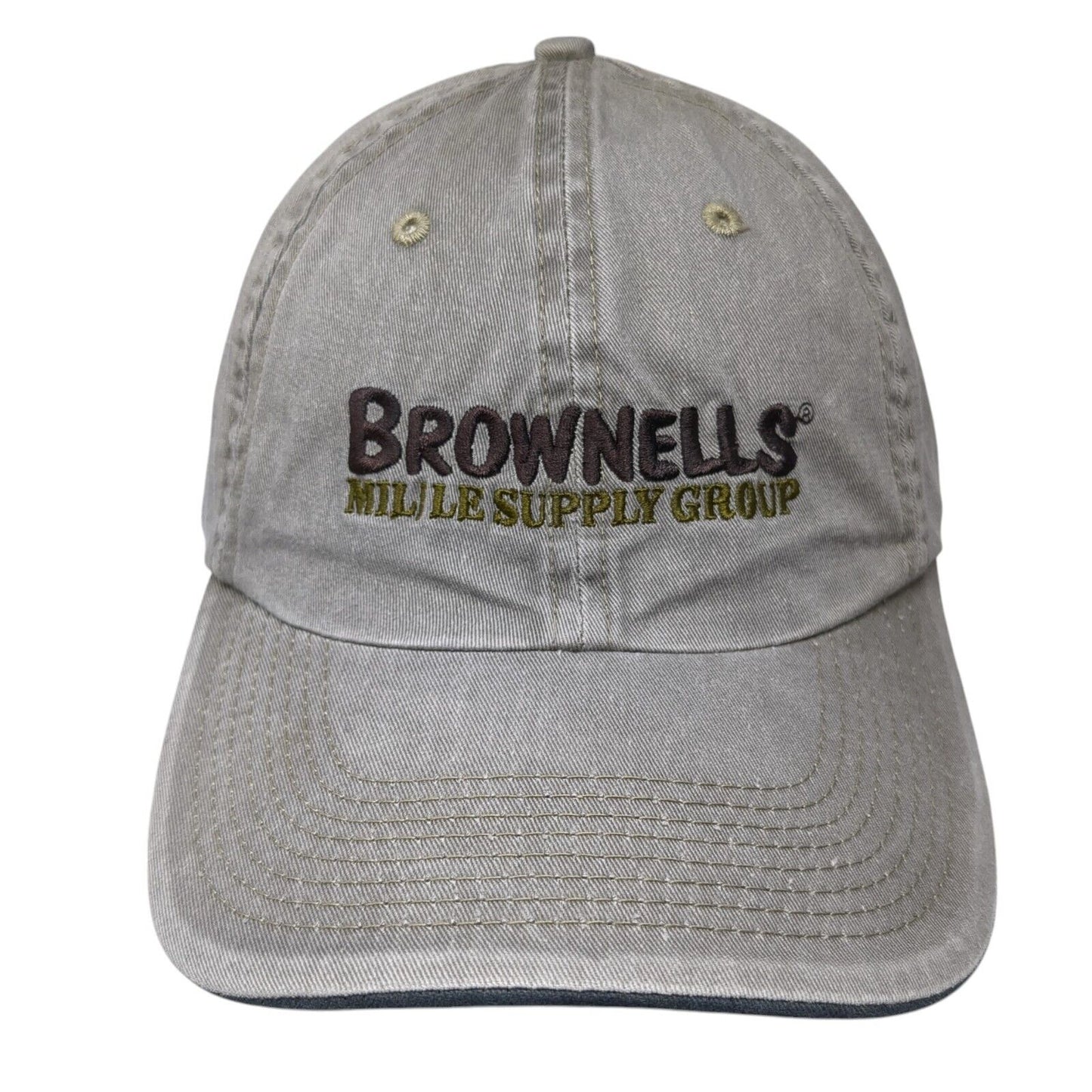 Brownells Mille Supply Group Strapback Hat Gray One Size Adjustable