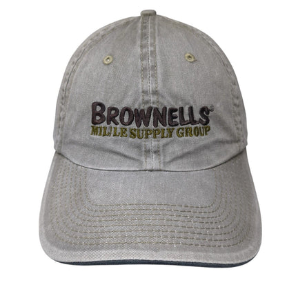 Brownells Mille Supply Group Strapback Hat Gray One Size Adjustable