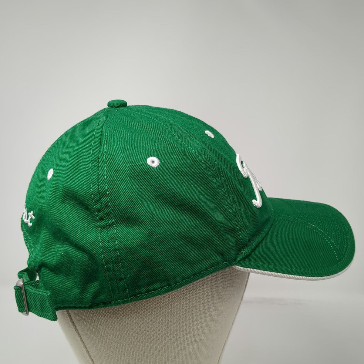 Titleist Baseball Cap Green One Size Slideback Cotton Embroidered Golf Hat