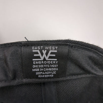 Slane Irish Whiskey Snapback Hat Black OSFM Adjustable Embroidered East West