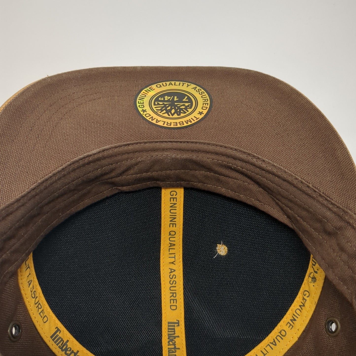 Timberland Fitted Hat Brown 7 1/4 Embroidered Logo Colorblock Outdoor