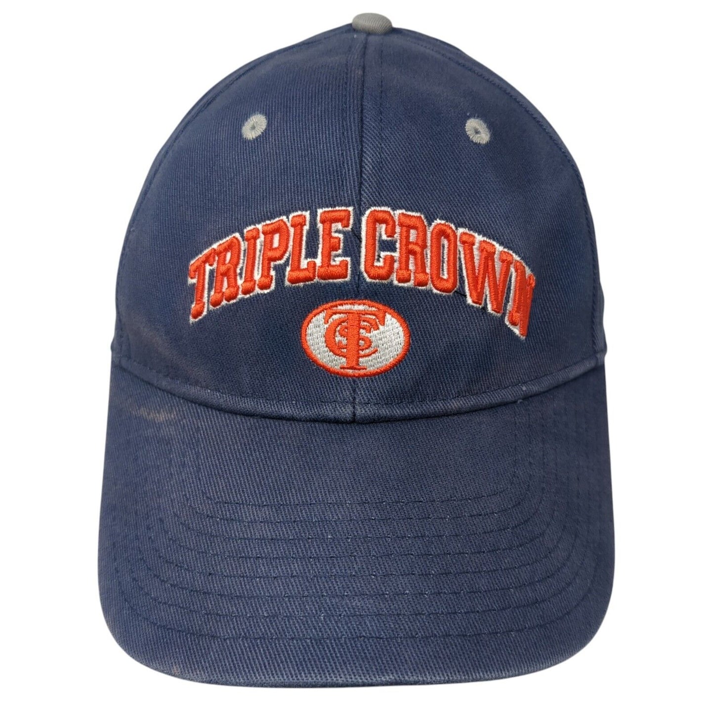 Triple Crown Fitted Hat Blue M/L Lightweight Embroidered Proflex Outdoor Cap