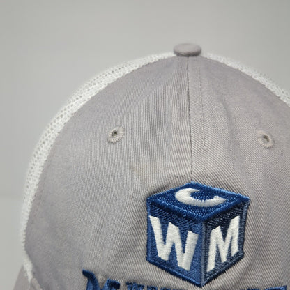 West Coast Metals Logo Snapback Trucker Hat Gray One Size Mesh Back