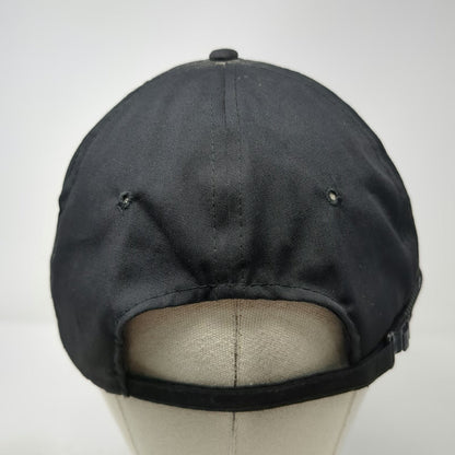 Cadillac Logo 5 Panel Black Gold OS Slideback Rope Brim Embroidered Hat Vintage
