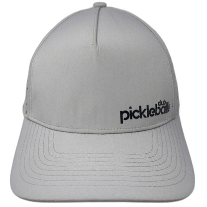 Billest Trucker Hat Gray One Size Snapback Pickleball Club USA Perforated Cap