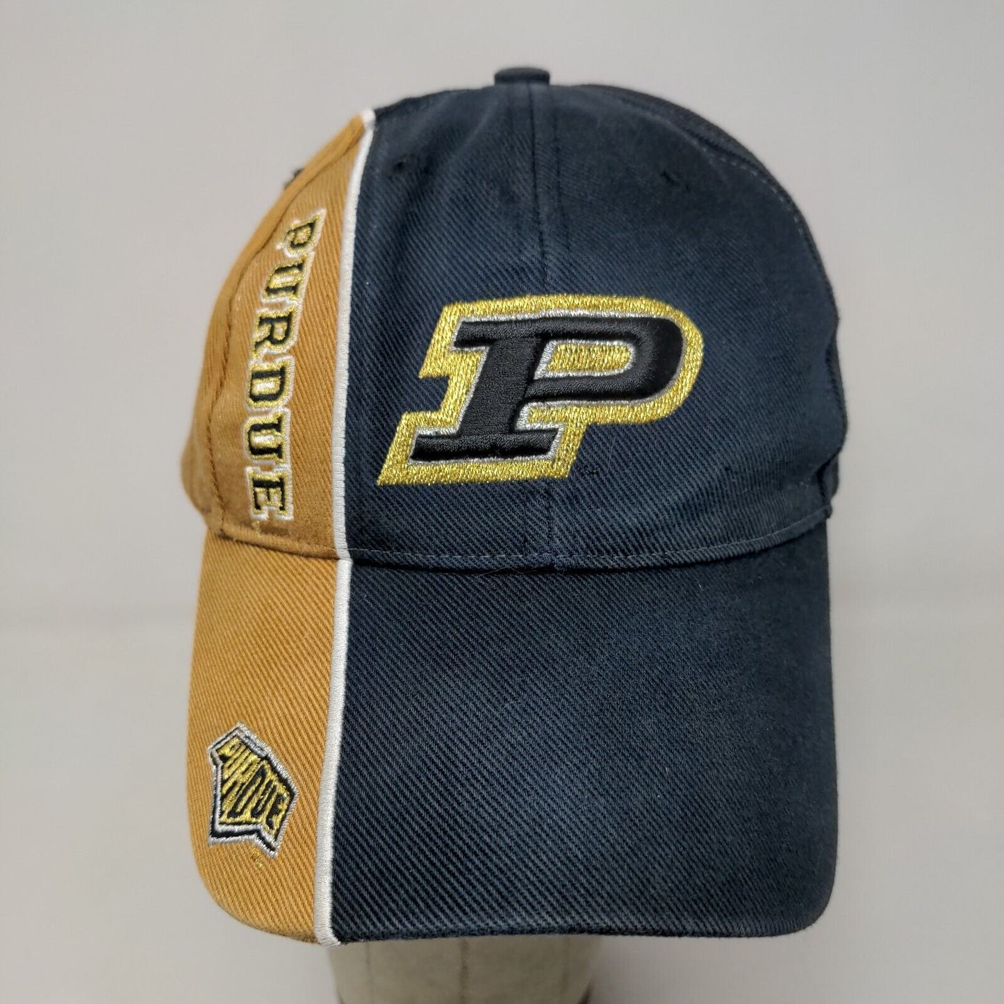 Twins Enterprise Men's Strapback Hat Blue Size OSFA Purdue Boilermakers Logo