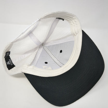 Builders First Source Snapback Trucker Hat Black OS Adjustable Mesh Back Ivory