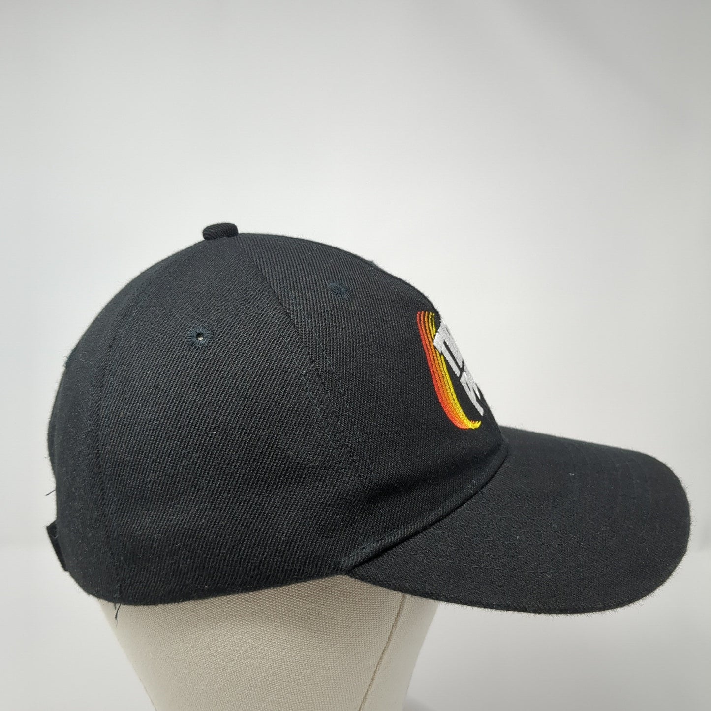 Tires Plus Strapback Hat Black Embroidered Logo Adjustable One Size