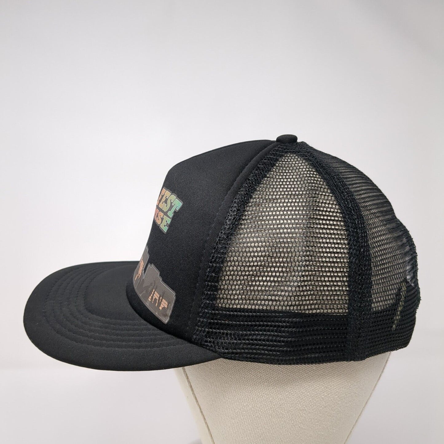 Latino Fest Boise Snapback Trucker Hat Black OSFA Mesh Back District