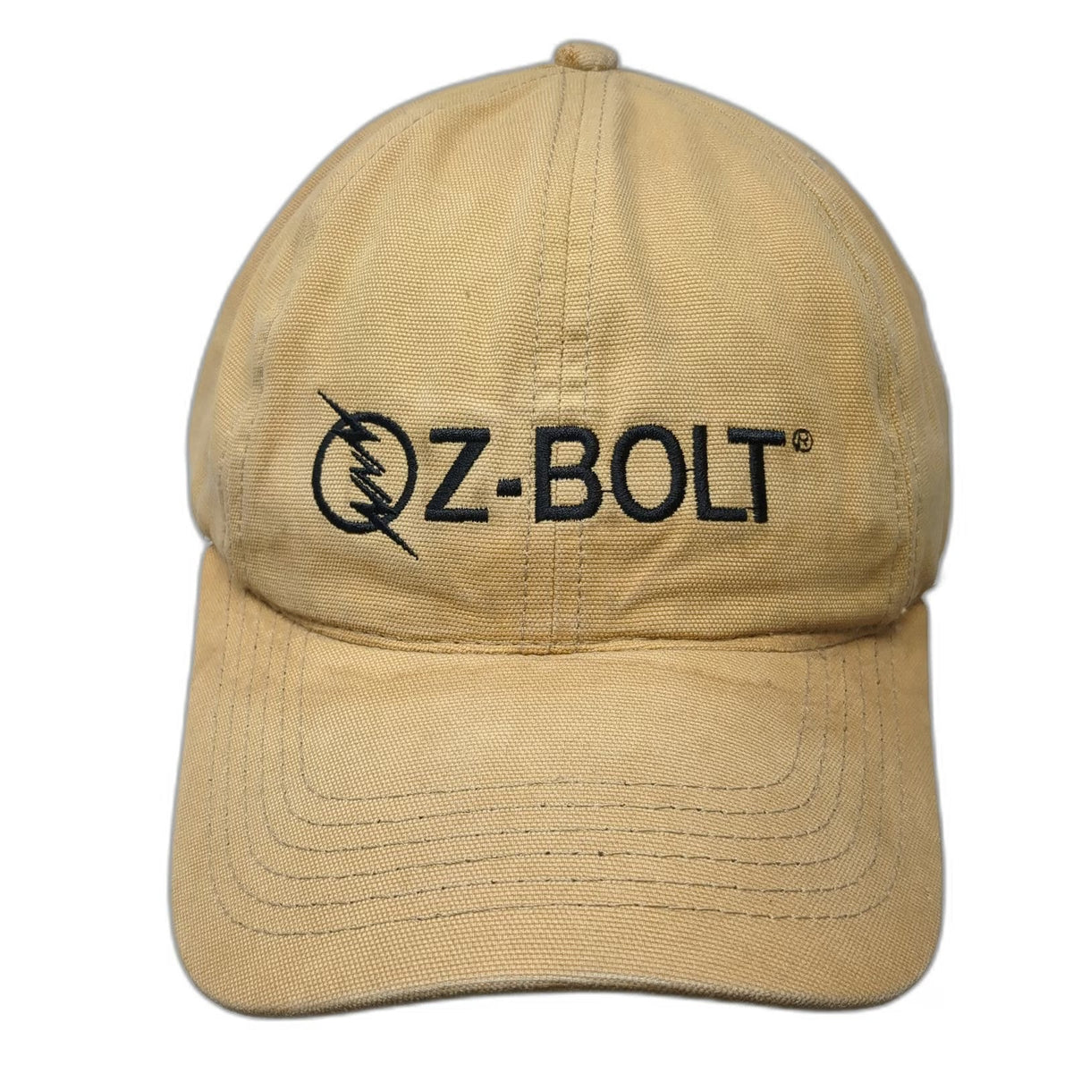 Baseball Cap Brown One Size Fits Most Z-BOLT Logo USA Flag Patch hat