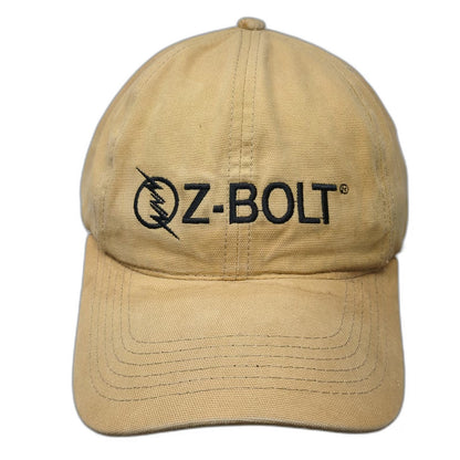 Baseball Cap Brown One Size Fits Most Z-BOLT Logo USA Flag Patch hat